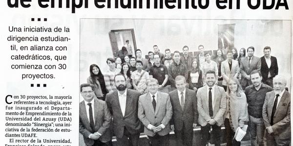 Inició primer departamento de emprendimiento en UDA