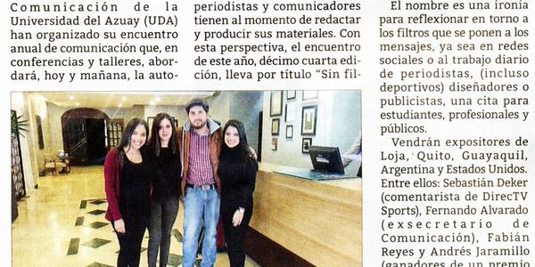 Periodismo "sin filtro", en la UDA