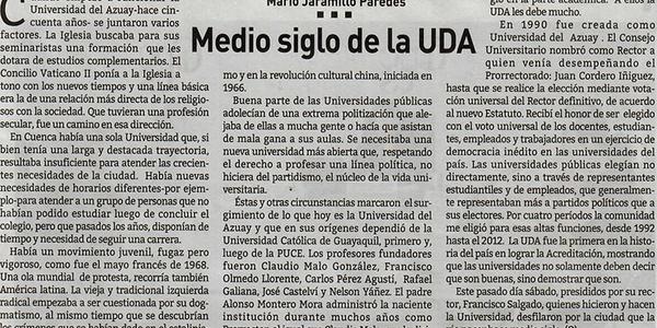 Medio siglo de la UDA
