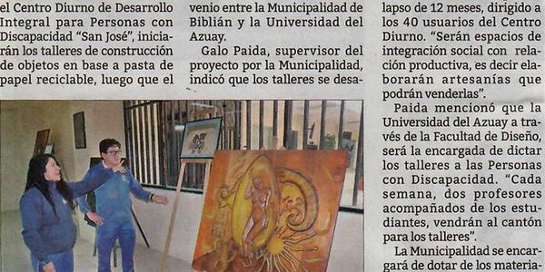 UDA prepara a personas con Discapacidad 