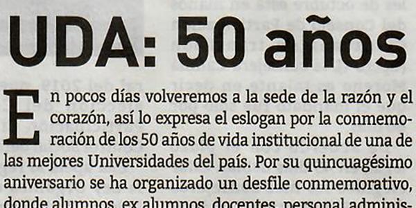 UDA: 50 años