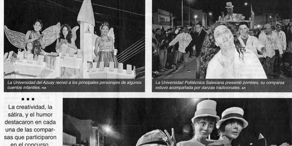 U. de Cuenca gana Mascaradas