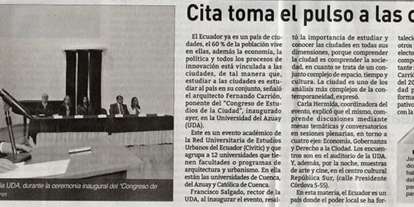 Cita toma el pulso a las ciudades 