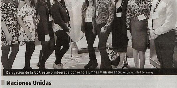 Estudiantes viajan a Canadá para el modelo de la ONU 