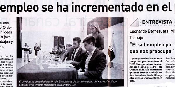 Subempleo se ha incrementado en el país
