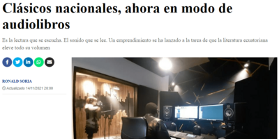 Clásicos nacionales, ahora en modo de audiolibros