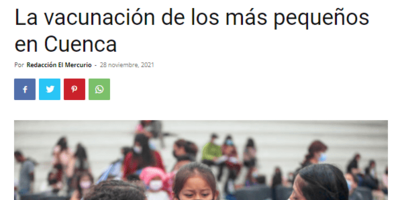 La vacunación de los más pequeños en Cuenca