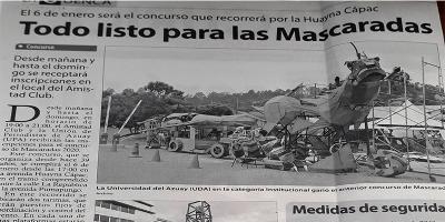 Todo listo para las Mascaradas