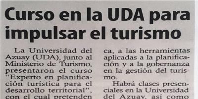 Curso en  la UDA para impulsar el turismo