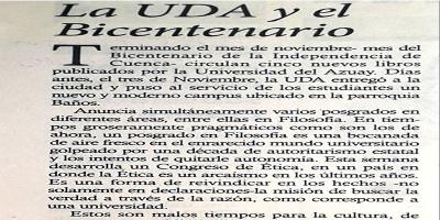 La UDA y el Bicentenario