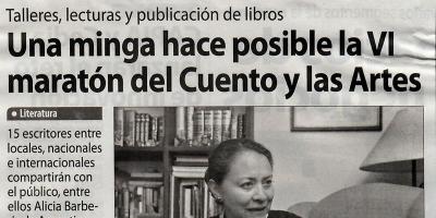 Una minga hace posible la VI maratón del Cuento y las Artes