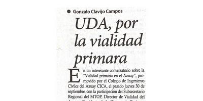 UDA, por la vialidad primaria