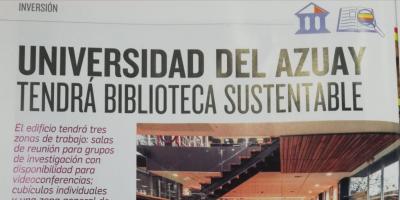 Universidad del Azuay tendrá biblioteca sustentable