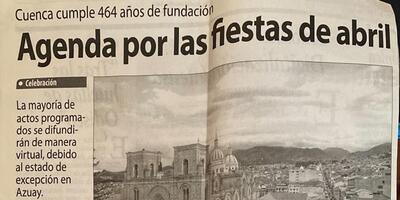 Agenda por las fiestas de abril