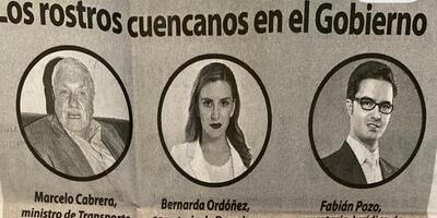 Los rostros cuencanos en el Gobierno