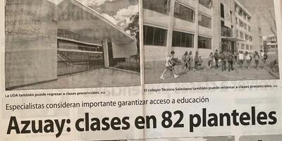 Azuay: clases en 82 planteles