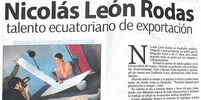 Nicolás León Rodas talento ecuatoriano de exportación