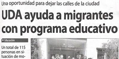 UDA ayuda a migrantes con programa educativo