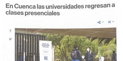 En Cuenca las universidades regresan a clases presenciales