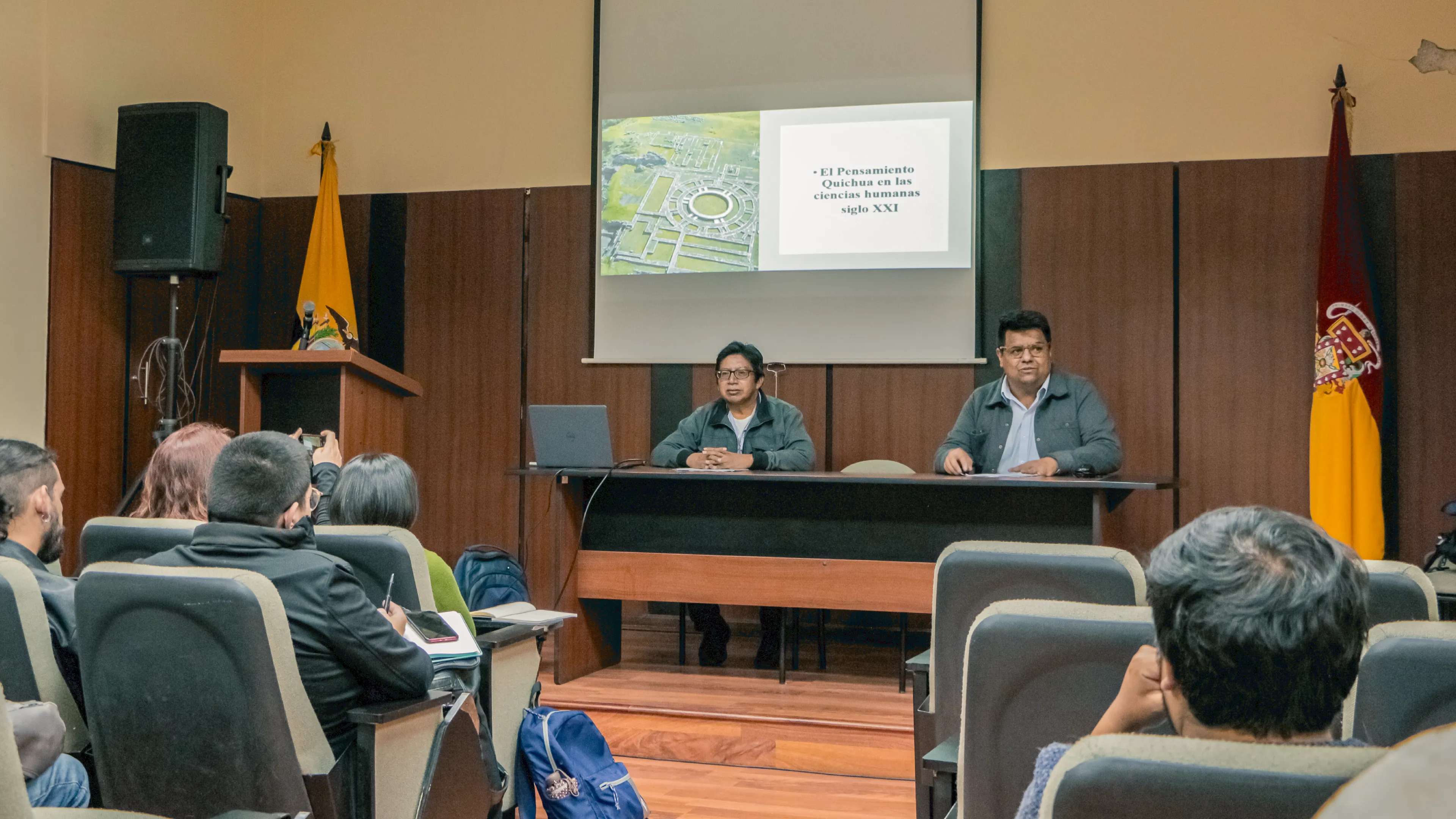 Quichua thought in the field of Human Sciences; a talk given by Fabián Potosí