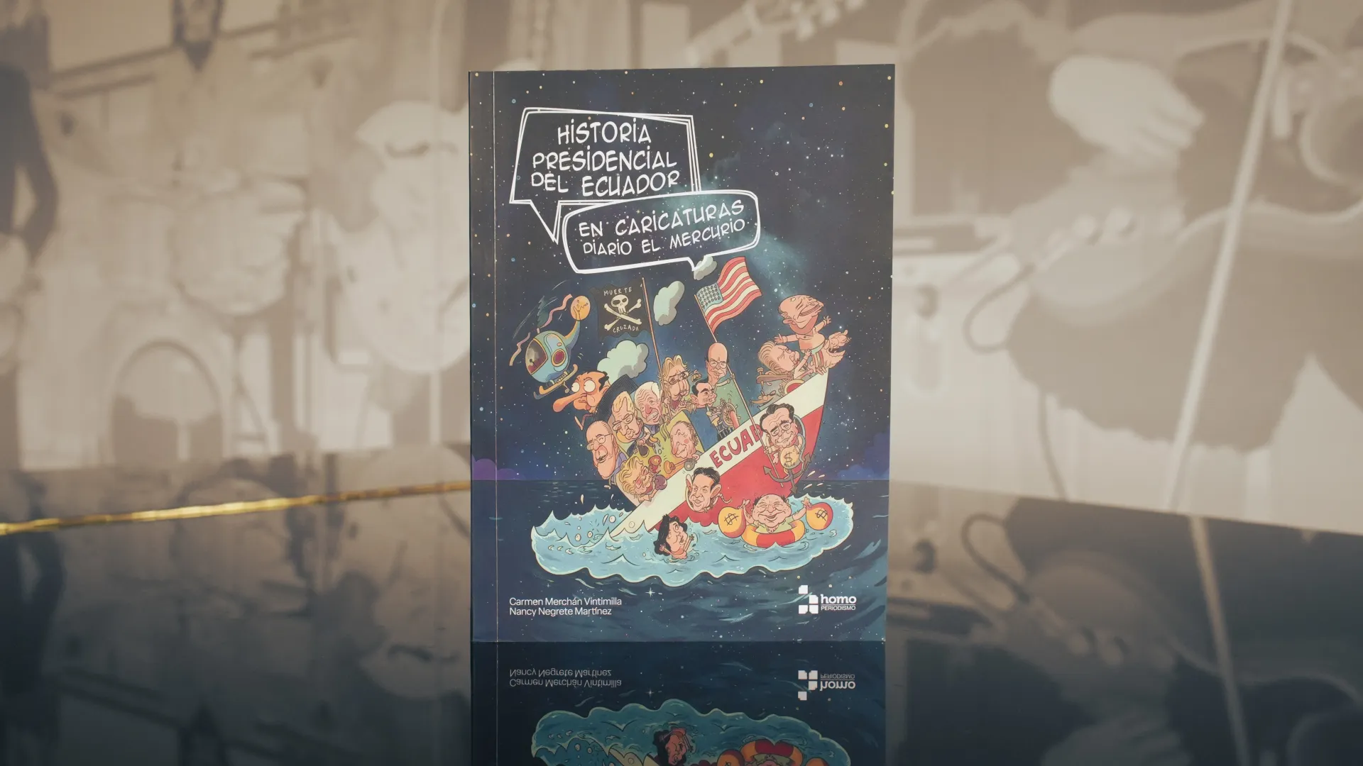 Historia presidencial en caricaturas Diario El Mercurio: presentación de la obra