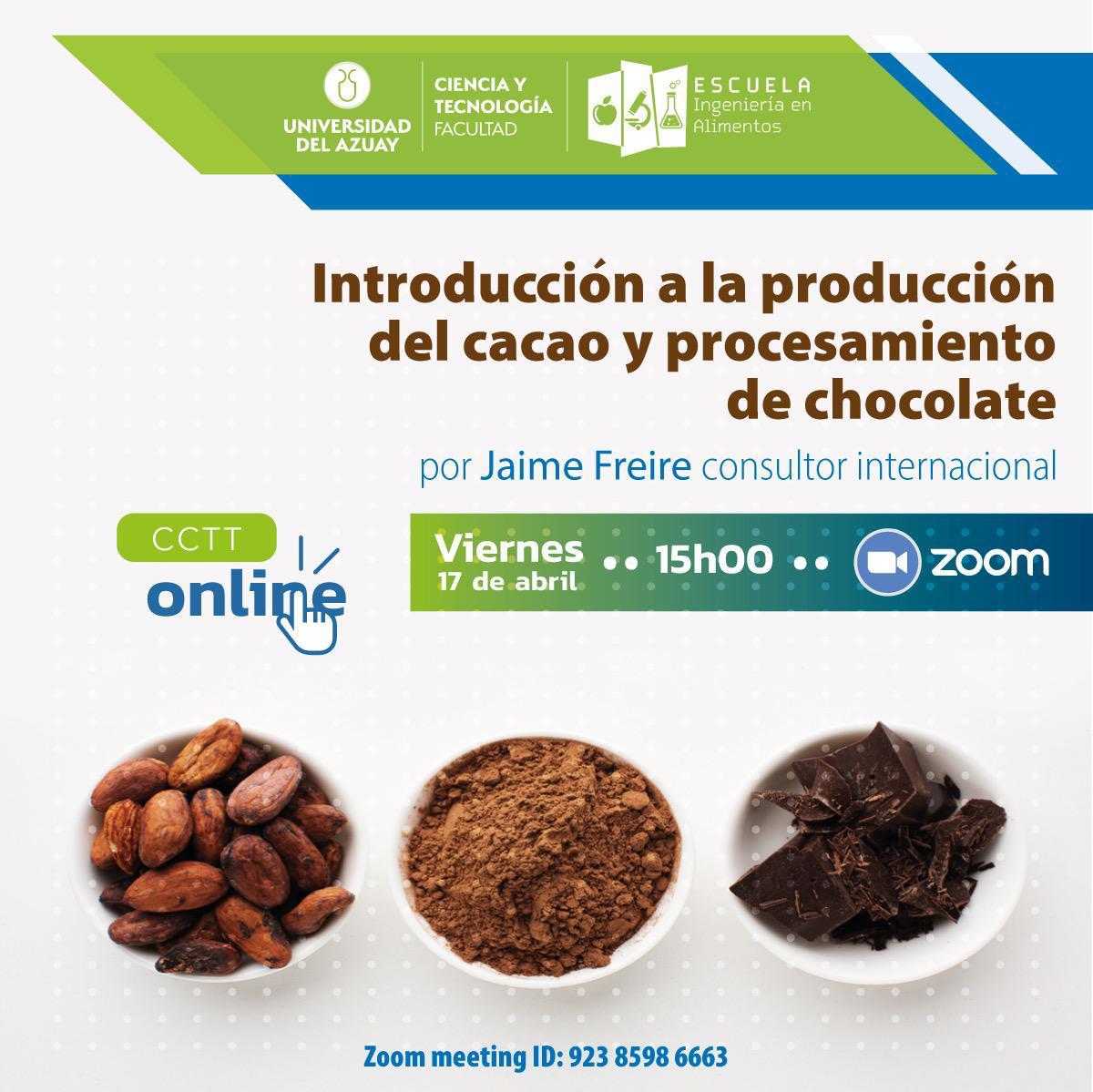 Introducción a la producción del cacao y procesamiento de chocolate